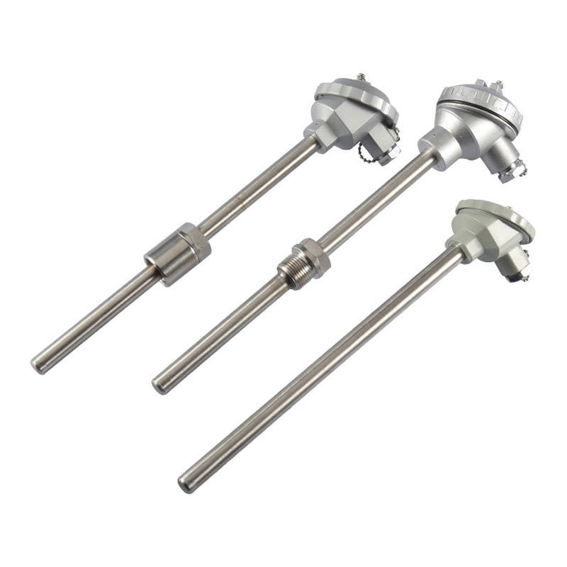 Isoleret, vandtæt, slidbestandigt termoelement i rustfrit stål materiale 1800°C K-type termoelement PT100 RTD-type sondetermoelement