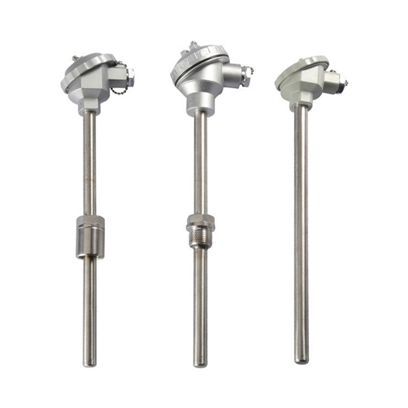 Isoleret, vandtæt, slidbestandigt termoelement i rustfrit stål materiale 1800°C K-type termoelement PT100 RTD-type sondetermoelement