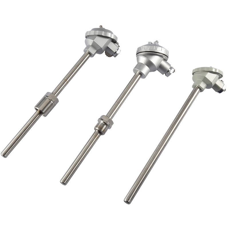 Isoleret, vandtæt, slidbestandigt termoelement i rustfrit stål materiale 1800°C K-type termoelement PT100 RTD-type sondetermoelement