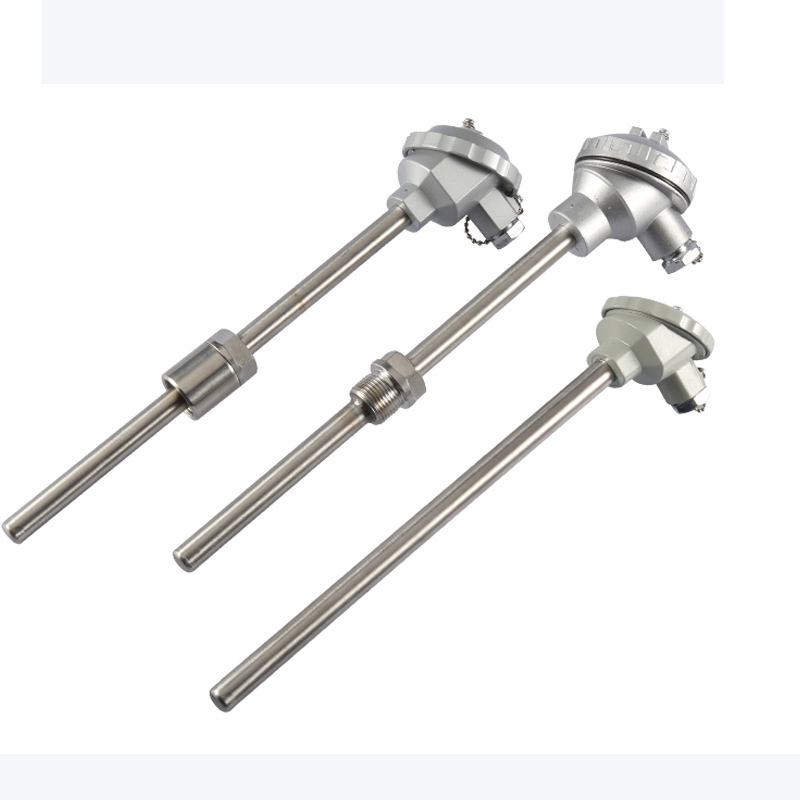 Isoleret, vandtæt, slidbestandigt termoelement i rustfrit stål materiale 1800°C K-type termoelement PT100 RTD-type sondetermoelement