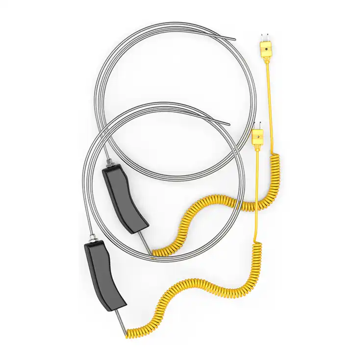 Certificeret håndholdt termoelement PT100K Type temperatursensor Fleksibel termoelement målesonde
