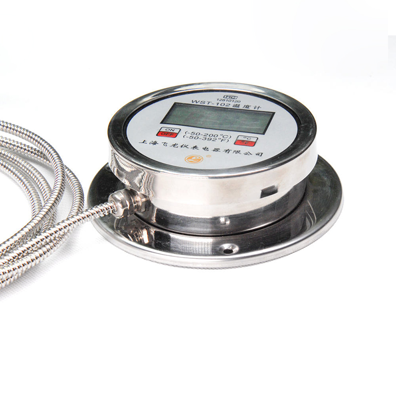 Digitalt skærmtermometer med høj præcision Radial K-Type Pt100 termometer Fleksibel slange i rustfrit stål digitalt termometer